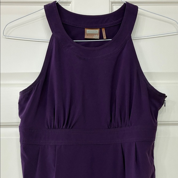 Athleta Purple Sleeveless Stretch Athleisure Dress Size Small - Picture 2 of 8